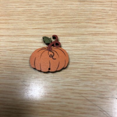 画像2: フランス製　木製ボタン　かぼちゃ